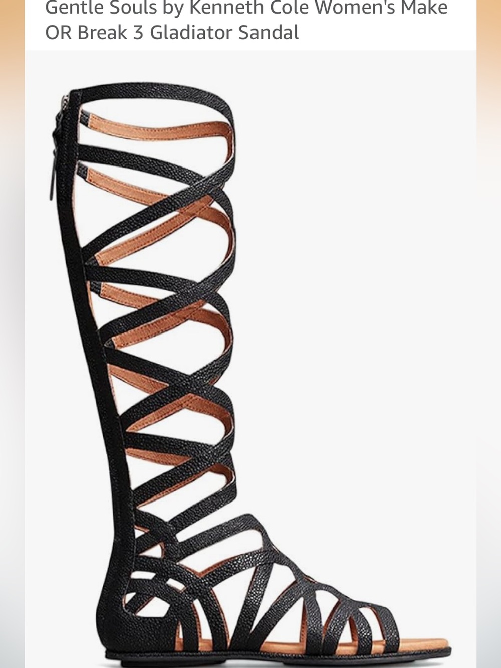 Gentle souls by Kenneth Cole make or break it Gladiator Knee-High Sandals